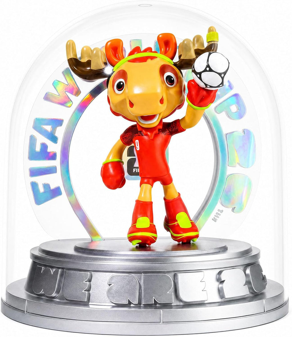 FIFA World Cup 2026 Canada Mascot Maple the Moose Statue – Personalized Laser Engraved | Official Licensed 25cm Display with Acrylic Dome