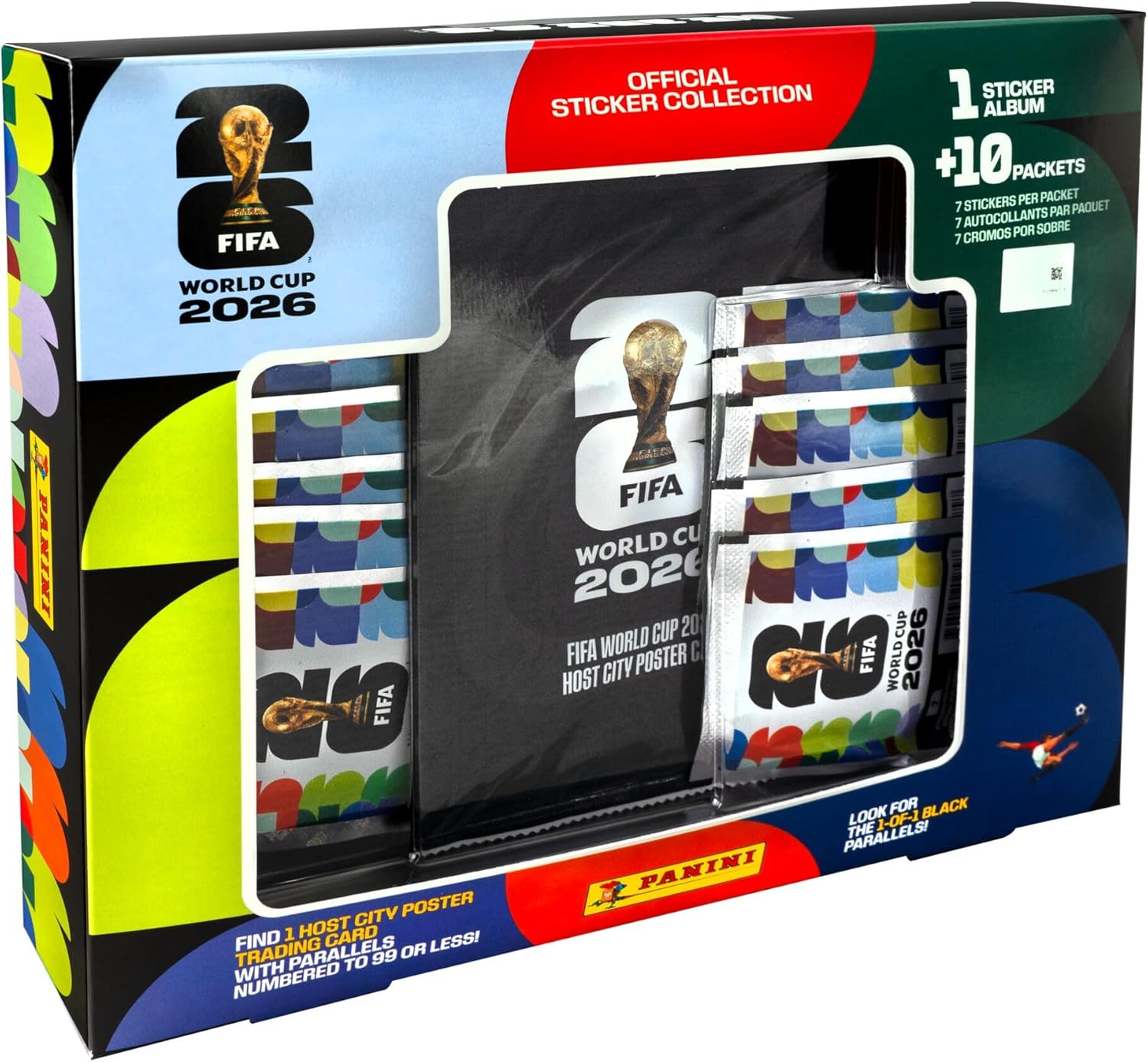 Panini FIFA World Cup 2026 Sticker Exclusive Box – Official Soccer Sticker Packs | Best Gift for Football Fans & Collectors
