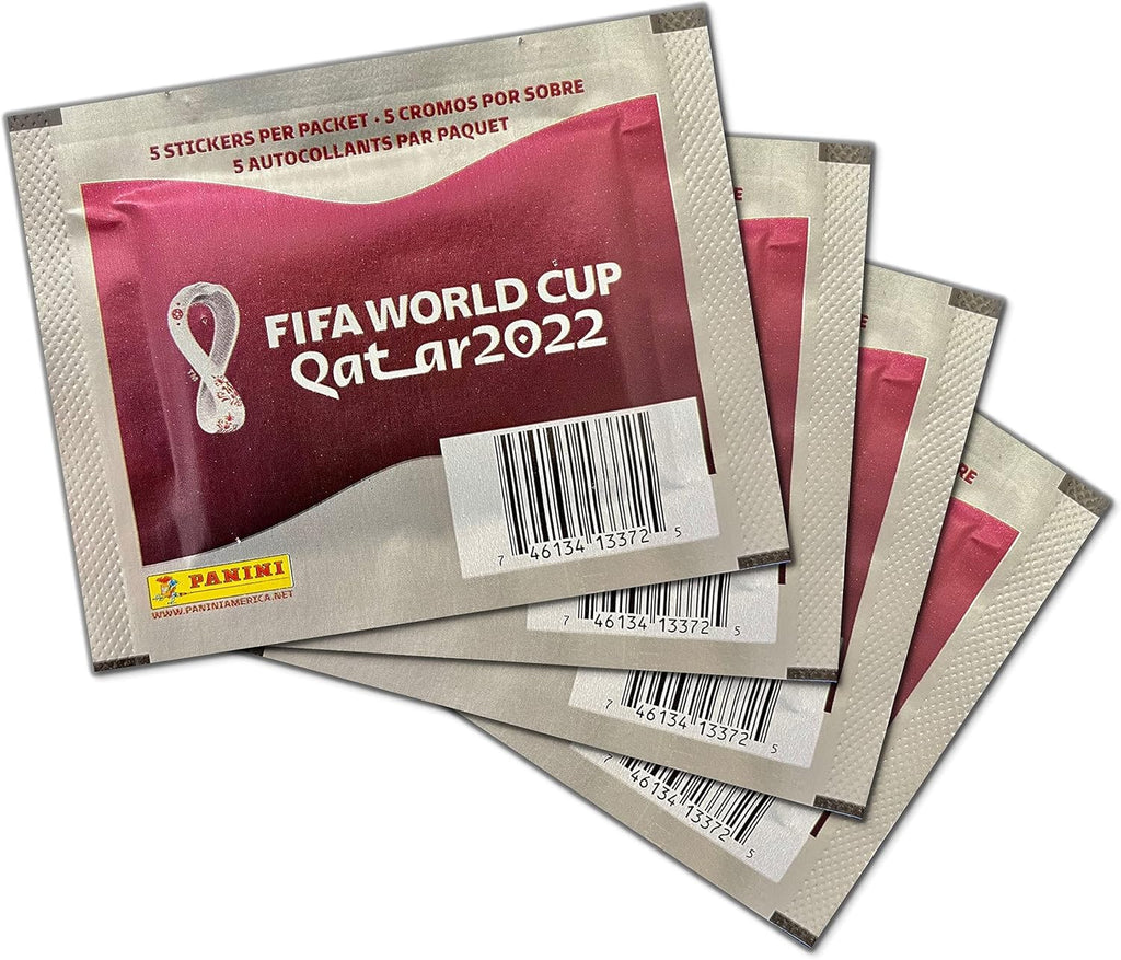 Panini FIFA World Cup Qatar 2022 Sticker Box – 50 Packs, 250 Stickers Total | Official USA Version Soccer Collectible for Fans & Album Builders