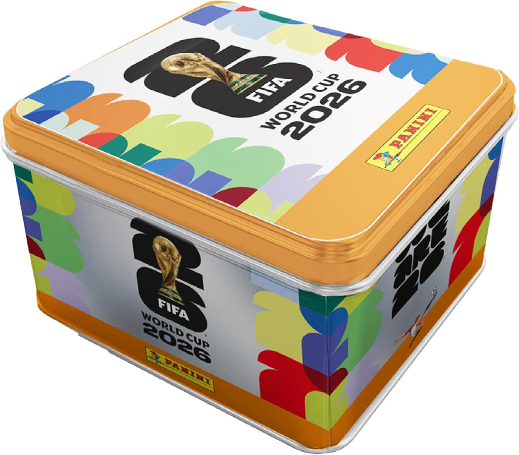 Panini FIFA World Cup 2026 Sticker Collection – Exclusive Hardcover Album + Collector's Tin with 50 Sticker Packs | Official Limited Edition Soccer Gift