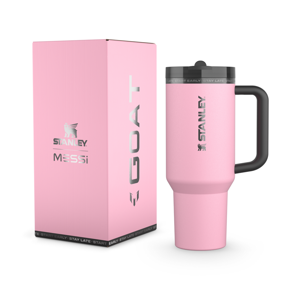 Messi x Stanley Quencher ProTour Flip Straw Tumbler 40 oz GOAT Collection – Large Insulated Tumbler for Soccer Fans