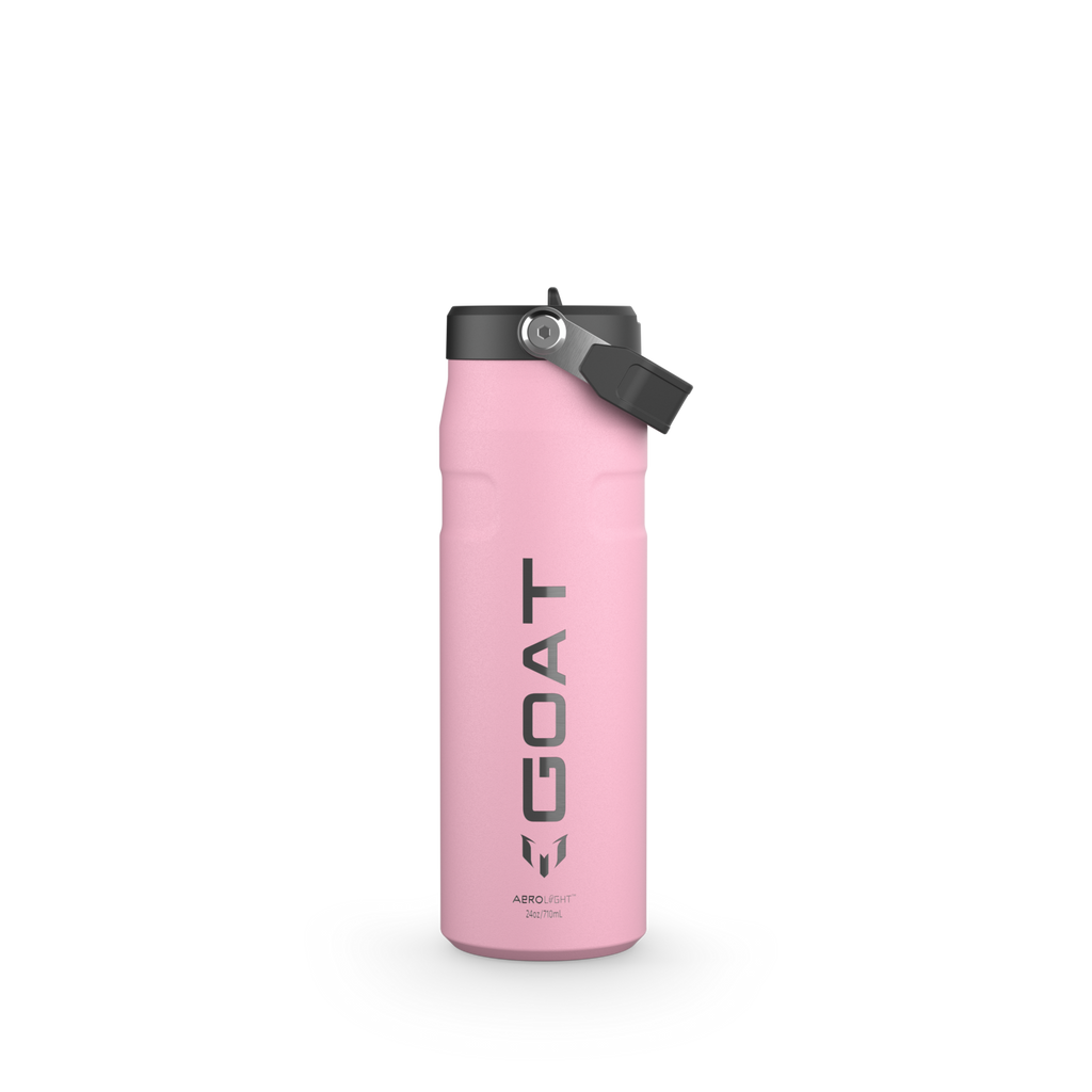 Messi x Stanley IceFlow Flip Straw 2.0 Bottle 24 oz GOAT Collection – Insulated Sports Water Bottle for Soccer Fans