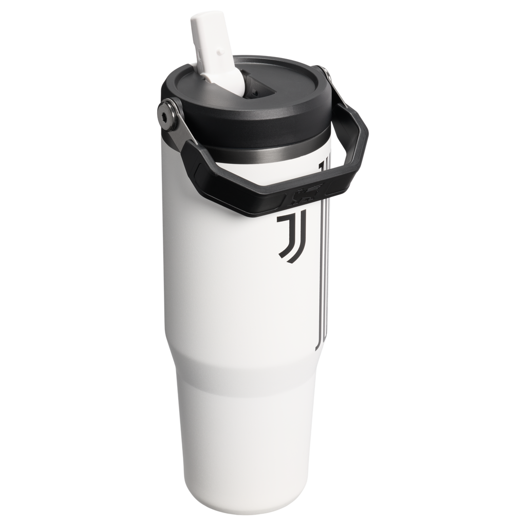 Stanley x Juventus IceFlow Flip Straw 2.0 Tumbler 30 oz – Limited Edition Insulated Cold Drink Tumbler for Soccer Fans