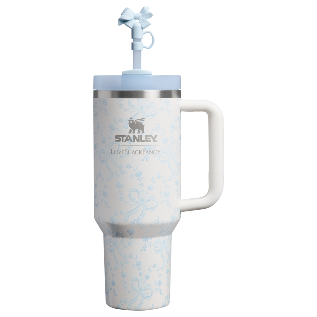 Stanley x LoveShackFancy Holiday Quencher H2.0 FlowState Tumbler 40 oz – Limited Edition Floral Insulated Cup