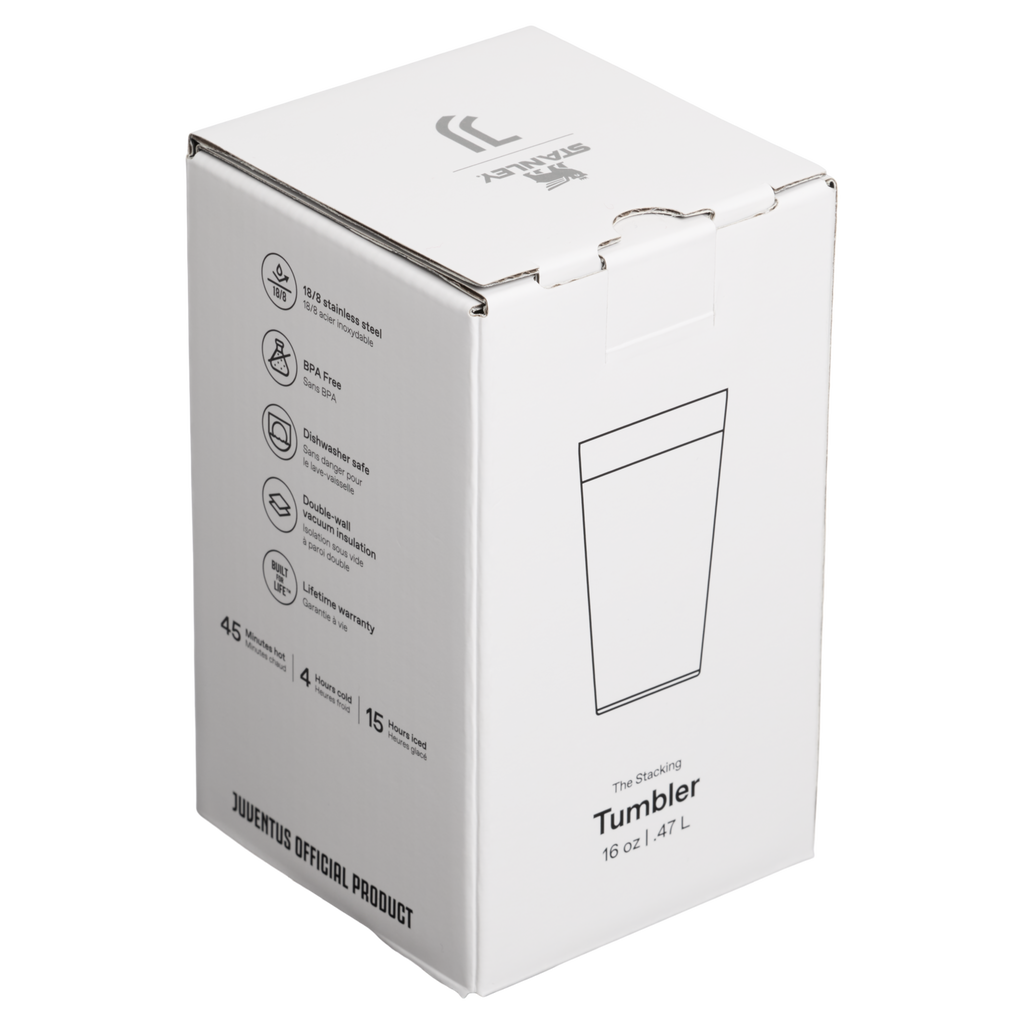 Stanley x Juventus Stay-Chill Stacking Pint 16 oz – Limited Edition Insulated Beer Pint Glass for Soccer Fans