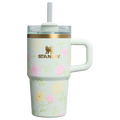 Stanley Quencher H2.0 FlowState Tumbler 20 oz Spring Blossoms – Insulated Floral Tumbler with Straw for Women