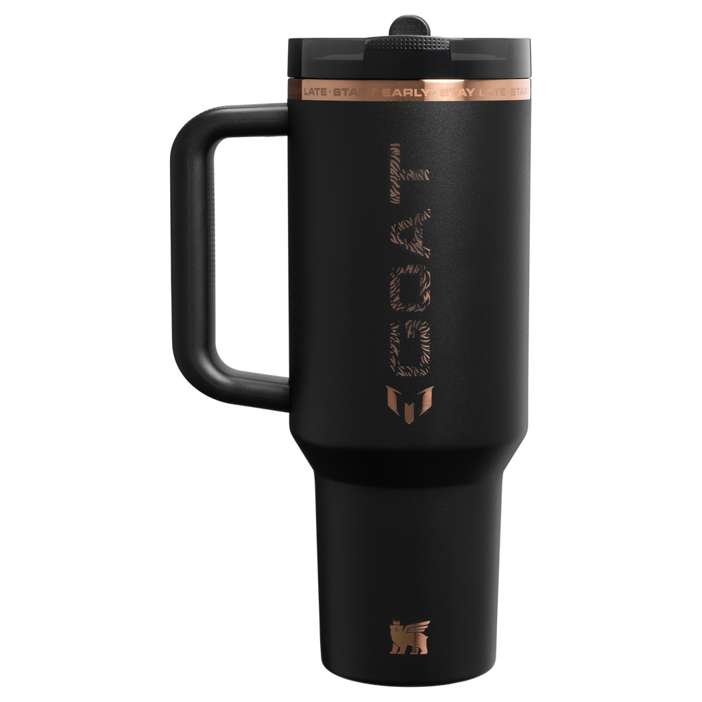 Messi x Stanley Quencher ProTour Flip Straw Tumbler 40 oz GOAT Collection – Large Insulated Tumbler for Soccer Fans